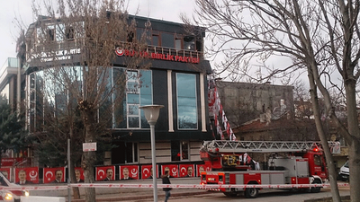 BBP Genel Merkezi'nde yangın çıktı