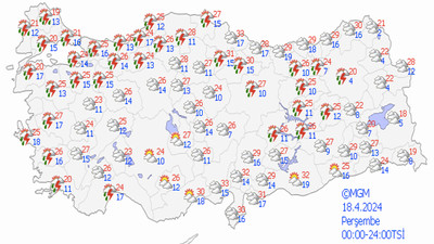 Meteoroloji uyardı: Bazı illerde gök gürültülü sağanak yağış bekleniyor