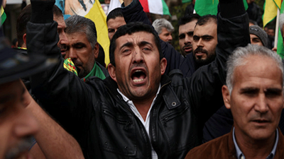 Lefkoşa’da Afrin protestosu