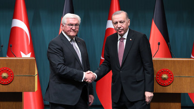 Erdoğan ile Steinmeier'ın ortak açıklamasında İsrail çatlağı