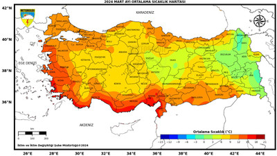 53 yılın en sıcak dokuzuncu martı yaşandı