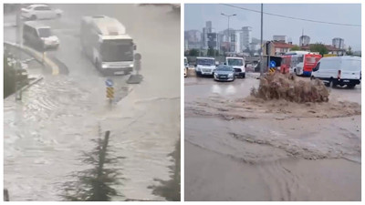 Ankara'da kuvvetli sağanak: Yollar göle döndü, araçlar arızalandı