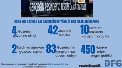 DFG, mayıs ayı raporu: 10 gazeteci hakkında soruşturma, 11 gazeteci hakkında dava açıldı