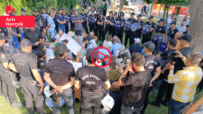 Adana'da DEM Parti'nin kayyım nöbetine polis ablukası, arbede yaşandı