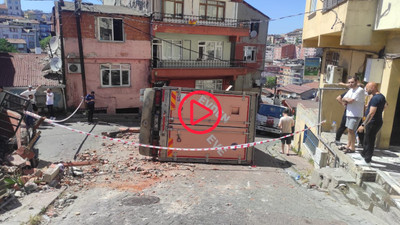 Şişli'de freni patlayan kamyonun devrilme anları: 'Çocuklara vurmayayım diye bağırdım'