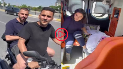 'Hasta olduğuna inanmıyoruz' deyip, motosikletle ambulansın önünü kestiler