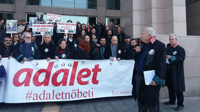 Adalet Nöbeti'nde TTB'nin savaş karşıtı bildirisi okundu