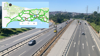 İstanbul'da trafik yoğunluğu yüzde 15'e düştü