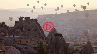 Kapadokya'da balon turlarına yoğun ilgi: Her sekiz turistten biri katıldı