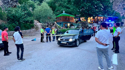 Dersim'de dağdan kopan kaya parçası seyir halindeki otomobile çarptı: 1 ölü, 2 yaralı