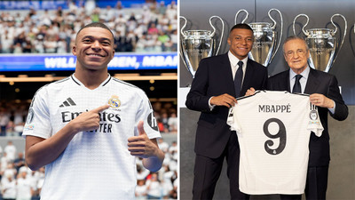 Kylian Mbappe'nin imza töreninde Bernabéu doldu taştı