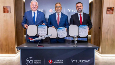 THY, uçaklarda ücretsiz internet hizmeti için anlaşma imzaladı