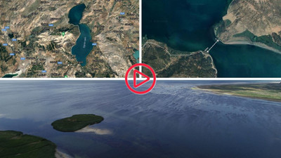 Eğirdir Gölü'nün bölünmesine 1,2 kilometre kaldı