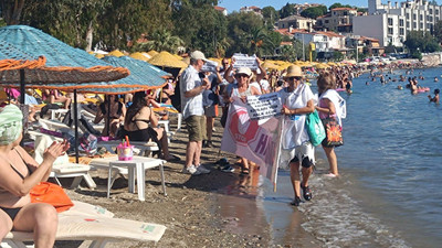 Foça'da 'Kıyılar Halkındır' eylemi