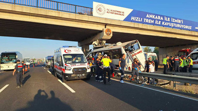 Ankara'daki otobüs kazasında yaralanan yolcu: Sivas'ta lastik patlamıştı