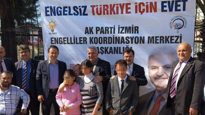 Engelli çocuklara 'Evet' propagandası