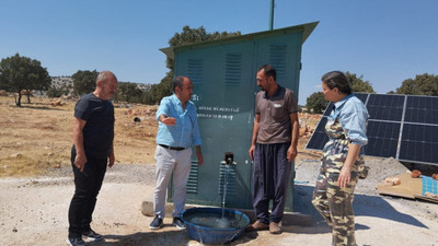 Yaban hayvanları için dağın ortasına sondaj kuyu vuruldu