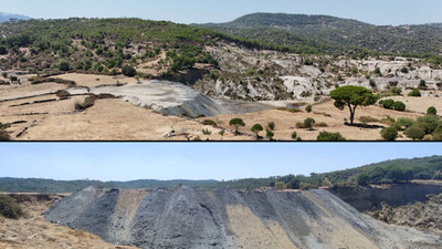 Latmos'ta linyit ocağı arkeolojik SİT alanına zarar verdi