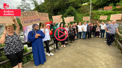 Arhavi'de madene karşı büyük yürüyüş: 'Cengiz seni toprak bile kabul etmez'