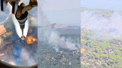 Bergama'da çıkan yangın kontrol altına alındı