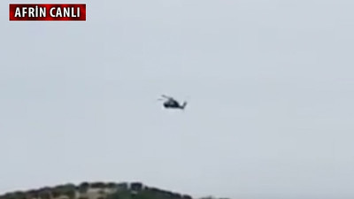 Afrin'de TSK'ye ait helikopter düşürüldü