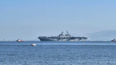 ABD Gemisi USS WASP İzmir Limanı'ndan ayrıldı