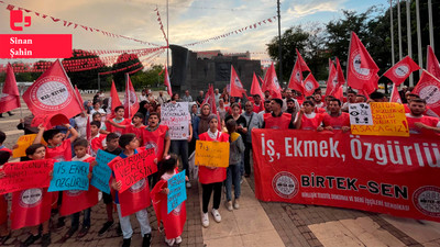 Akcanlar işçileri aileleriyle birlikte eylem yaptı: 'Kanser hastası kızımı tedavi ettiremiyorum'