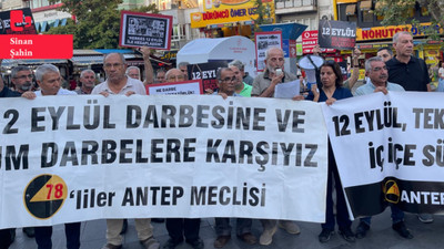 Antep’te 12 Eylül protestosu: '12 Eylül rejimi AKP-MHP iktidarıyla sürüyor'