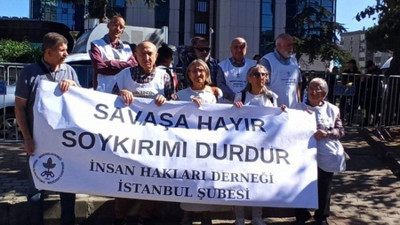 İHD'den İsrail Konsolosluğu önünde BM'ye çağrı: Soykırımı durdur