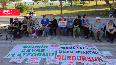 Mersin'de 'asbestli liman' protestosu ... DEM Partili Koca: Devlet kurumları üç maymunu oynuyor