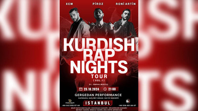 XEM, Pîroz ve Ronî Artîn, Kurdish Rap Nights kapsamında 25 Ekim'de İstanbul'da