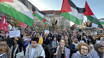 Berlin'deki İsrail protestosunda çok sayıda kişi gözaltına alındı