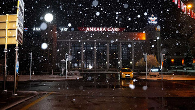 Ankara'da kar yağışı etkili oldu