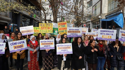 Dersim'de kadınlar kayyımlara karşı yürüdü: Özgür olmakta ısrarcıyız