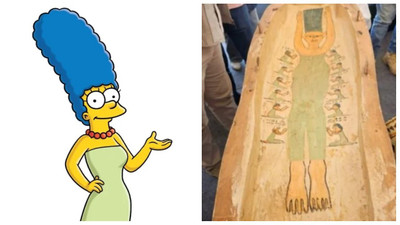 Antik Mısır'ın 'The Simpsons' kehaneti: Mezardaki figür Marge'a benzetildi