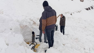 Beytüşşebap'ta yolu açmaya çalışan ekibin üstüne çığ düştü