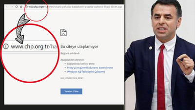 Sansür CHP sitesine uzandı