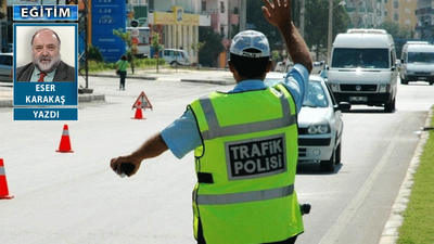 O trafik polisini İstanbul Milli Eğitim Müdürü yapsalar keşke