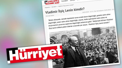 Hürriyet'ten manidar Lenin haberi