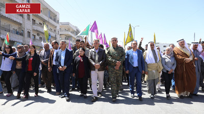 Kuzey Suriyeliler'den Mınbiç'te protesto