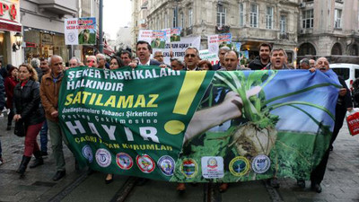 Taksim'de şeker için yürüdüler