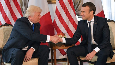 Trump ile Macron Suriye'yi görüştü