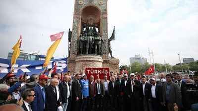 Taksim işçiye yasak Hak-İş'e serbest