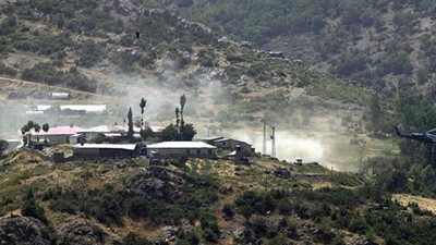 Karakoldan atılan havan topu hayvanların arasında patladı