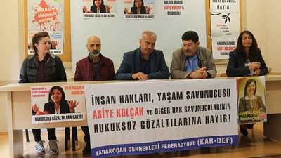 ‘Asiye Kolçak ve hak savunucuları serbest bırakılsın’