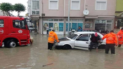 Karaman'da yağmur sonrası su baskını