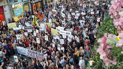 Polisin engellediği yürüyüşçüler: Gezi'den korkmayın ders alın