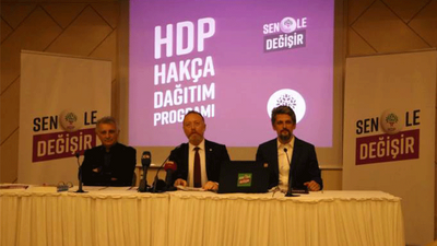 HDP ekonomide 'Hakça Dağıtım Programı' uygulayacak