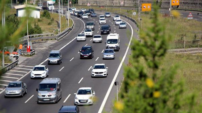 TEM Bolu yolunda trafik yoğunluğu başladı