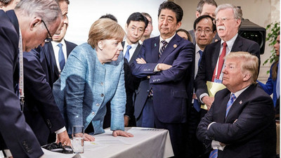 'Trump, G7'de Merkel'e şeker fırlattı!'